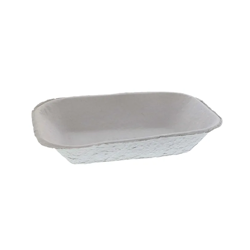 Pactiv Pactiv M633524Y EarthChoice Pulpex Steep Wall Food Tray 9.1 x 6.9 x 1.75 Natural 460/Carton — product photo
