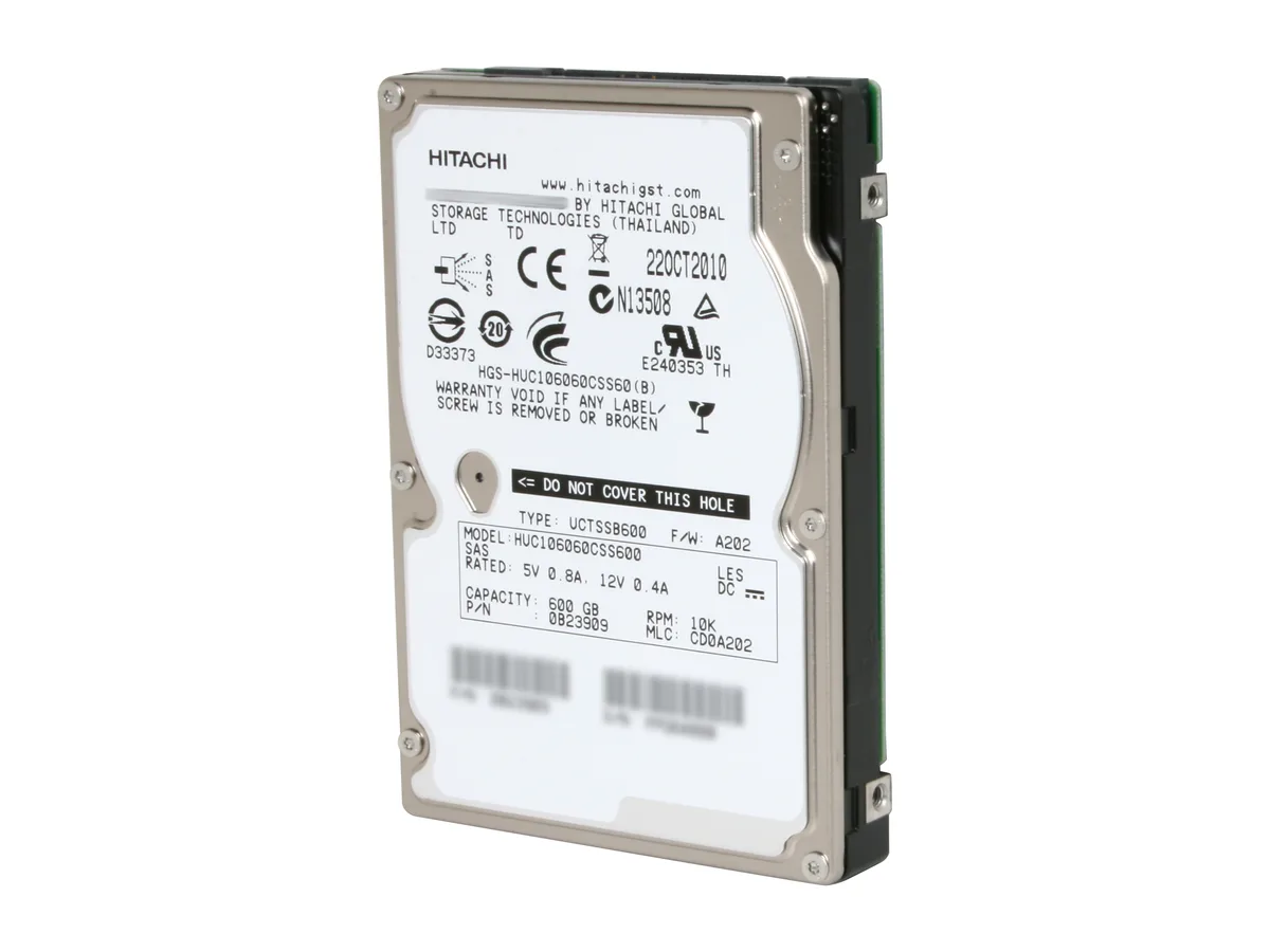 HGST HGST 0B23909 600GB 10000 RPM 64MB SAS 6Gb/s 2.5" laptop hard drive — product photo