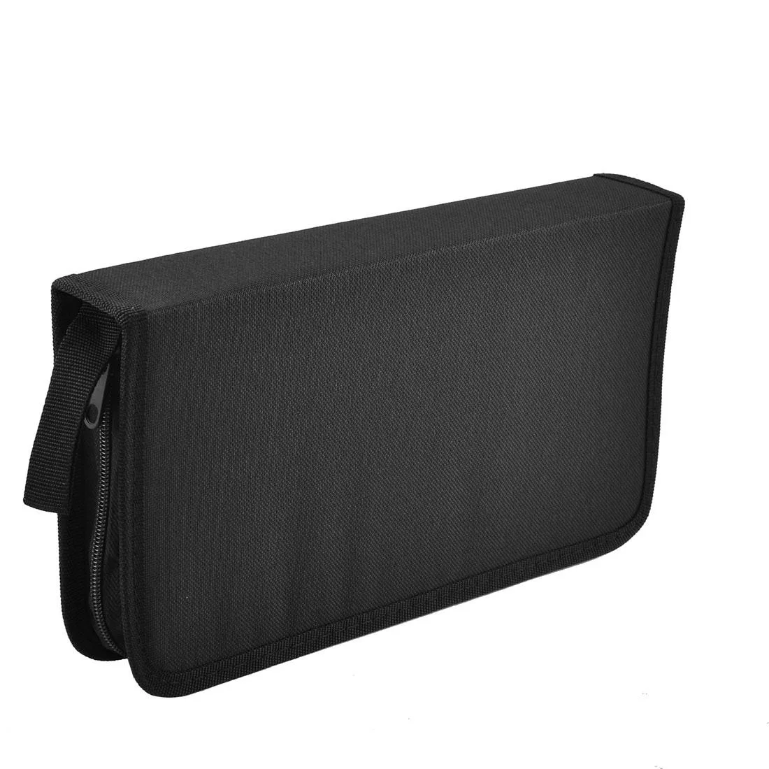 Unique-Bargains Unique-Bargains Nylon CD Case 80 Discs 20 Pages Black — product photo
