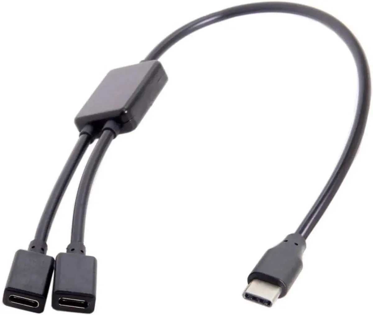 SMUGDESK SMUGDESK USB-C OTG DualPort Hub Cable 1 Male to 2 Female — product photo