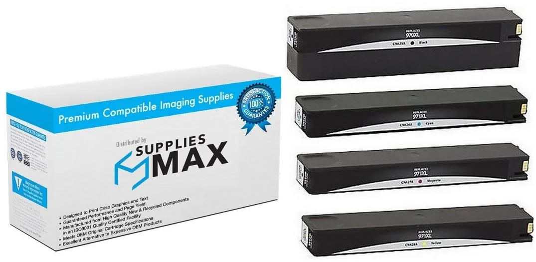 SuppliesMax SuppliesMax HP CN62AMP High Yield Inkjet Combo Pack (BK/C/M/Y) 9200 pages — product photo
