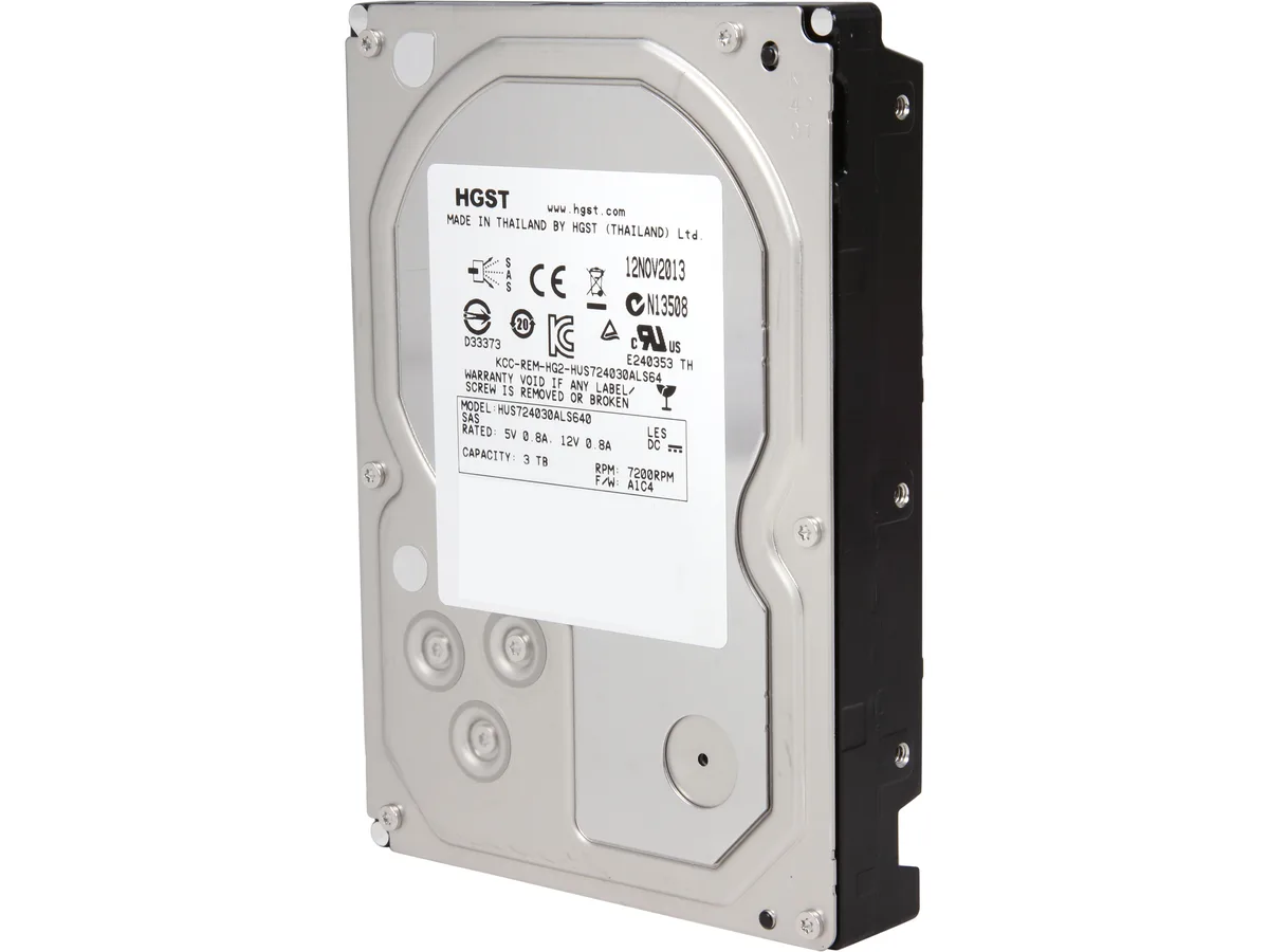 HGST HGST 0B26886 3TB 7200 RPM 64MB SAS 6Gb/s 3.5" internal hard drive — product photo