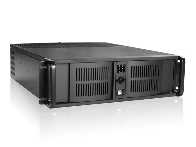 iStarUSA Inc. iStarUSA Inc. D300FS-DE1BK2535 3U Server Chassis Front ATX PSU — product photo
