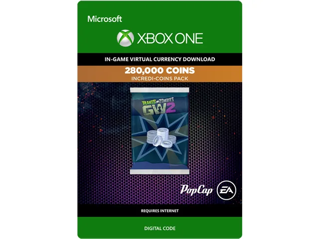 Electronic Arts Electronic Arts 7F6-00036 Plants vs. Zombies Garden Warfare 2 280,000 Coins Xbox One downloadable game — product photo