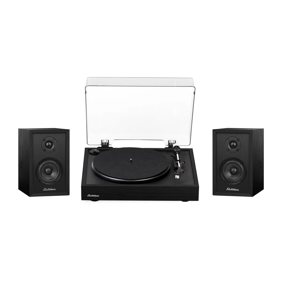 ELECTROHOME Electrohome Montrose RR35BEB20B Turntable with Berkeley Speakers Black — product photo
