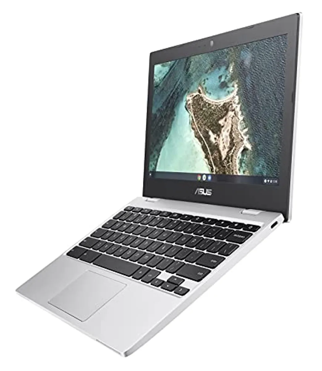 ASUS ASUS Chromebook CX1100 laptop Intel Celeron N3350 4GB RAM 32GB eMMC 11.6" HD Chrome OS Transparent Silver — product photo