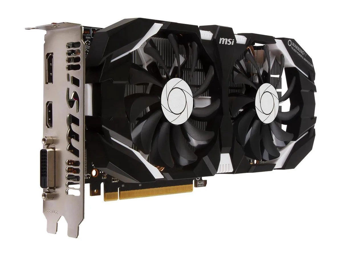 MSI MSI GeForce GTX 1060 6GT OCV1 6GB GDDR5 graphics card — product photo