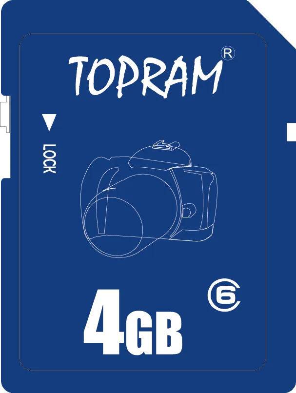 TOPRAM TOPRAM 4GB SDHC Class 6 Memory Card — product photo