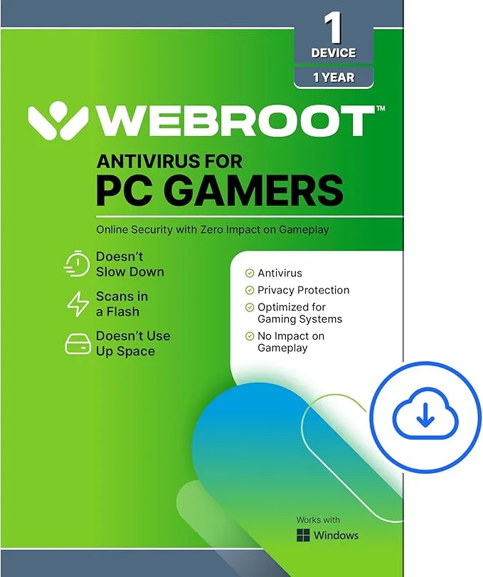 Webroot Software, Inc. Webroot Software, Inc. 25120 Antivirus 1 PC 1 Year Download — product photo
