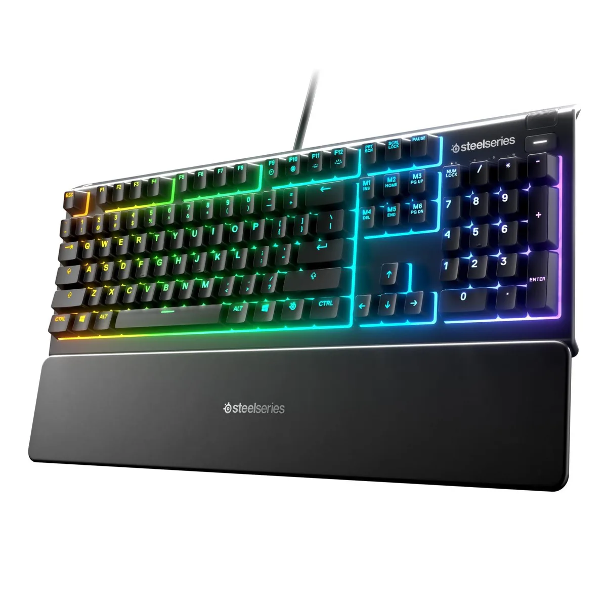  SteelSeries Apex 3 RGB Gaming Keyboard 10-Zone IP32 Whisper Quiet Switches — product photo