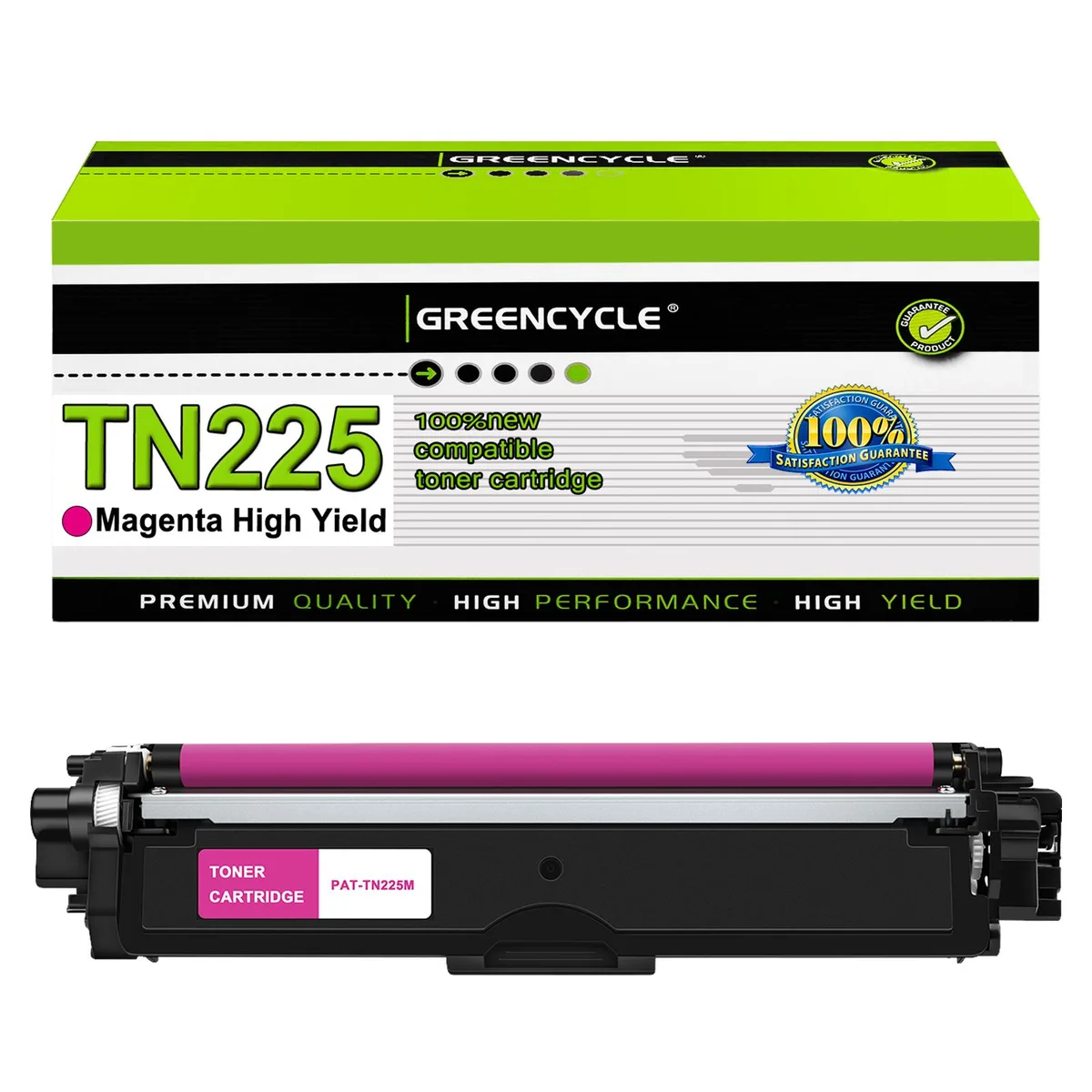 GREENCYCLE GREENCYCLE TN225 Magenta Toner Cartridge 2200 Pages — product photo