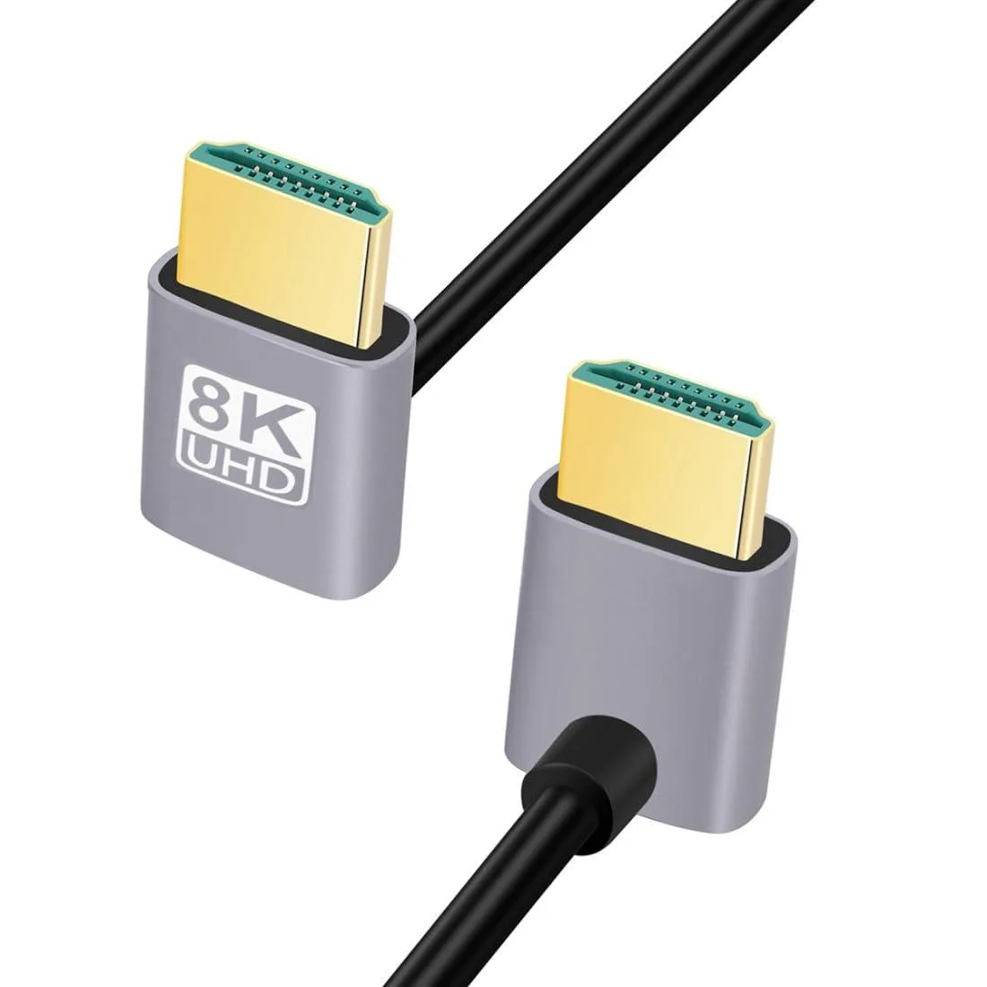LORDWORLD LORDWORLD HDMI 2.1 Cable 90 Degree UP Male to Male 90 Degree Down Angled 0.5M — product photo