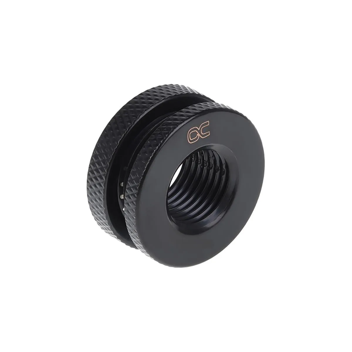 Alphacool Alphacool G1/4" Bulkhead Connector Fitting Short Deep Black 17424 — product photo