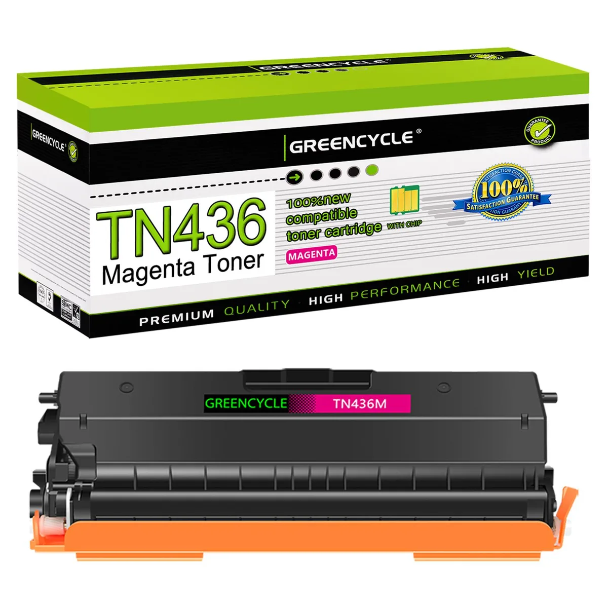 GREENCYCLE GREENCYCLE TN436 Magenta Compatible Toner Cartridge 6500 Pages — product photo