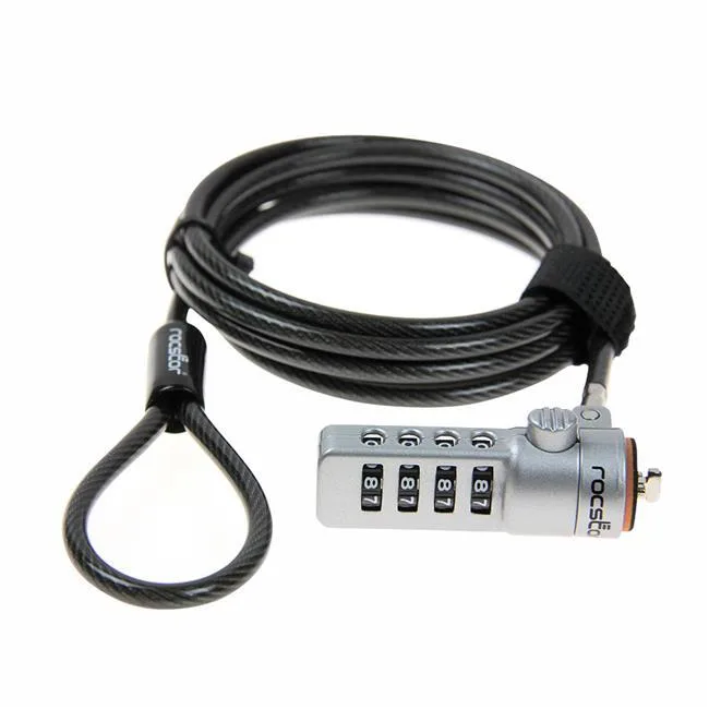 Rocstor Rocstor Y10C132-B1 6 ft 4-digit combination security lock — product photo
