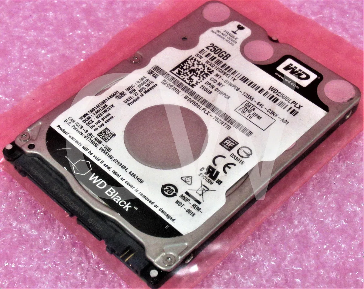 Western Digital Western Digital WD2500LPLX 250GB 7200RPM 32MB 2.5" SATA internal hard drive — product photo