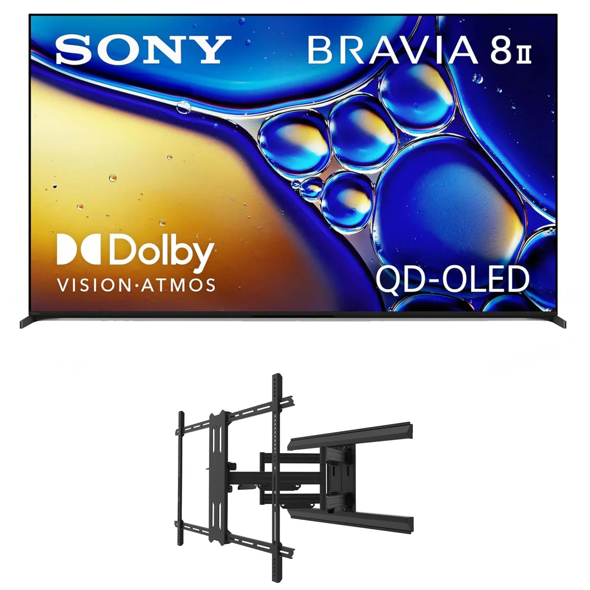 Sony Sony K55XR80M2 55" QD-OLED 4K 120Hz Google TV with Kanto PMX800 Mount — product photo