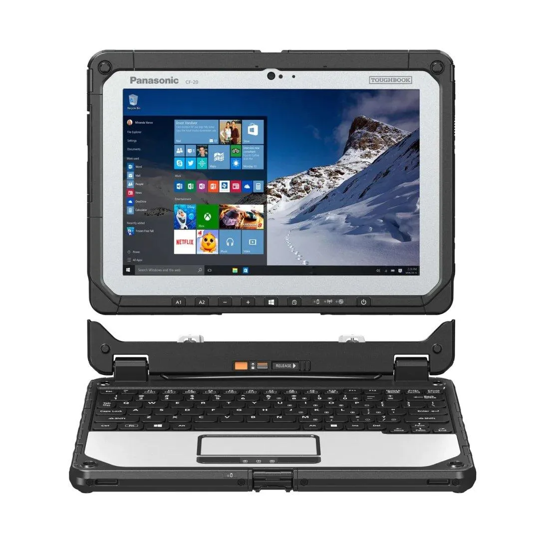 Panasonic Panasonic Toughbook 20 MK2 2-in-1 Laptop Core i5-7Y57 10.1" 8GB 256GB SSD — product photo