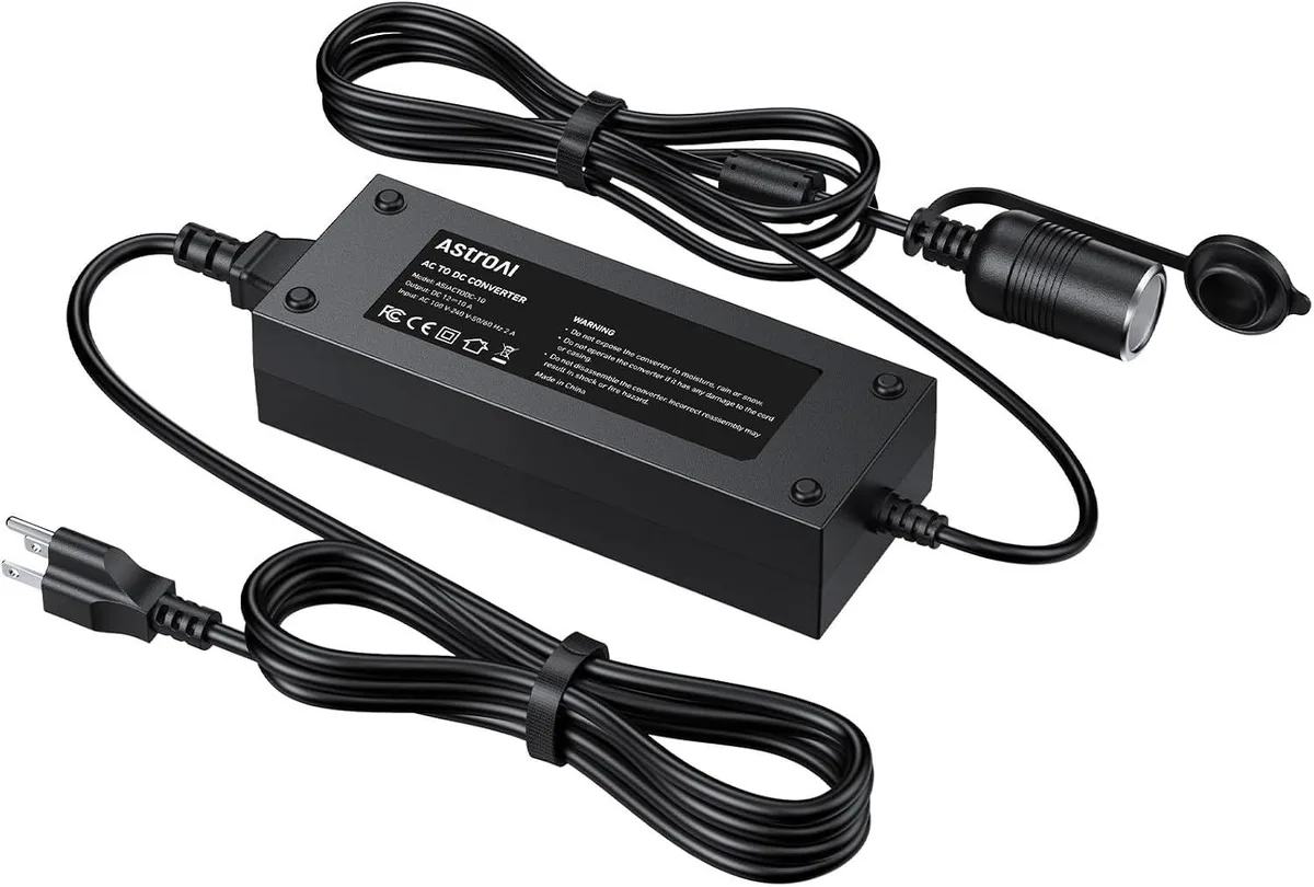 BASEUS BASEUS 120W AC to DC Adapter 10A 100-240V to 12V 7.78ft — product photo