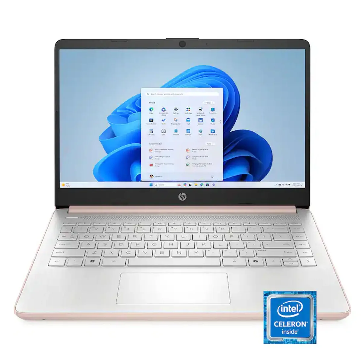 HP HP 14" Business Laptop Intel Celeron N4500 2021 4GB 64GB eMMC Pale Rose Gold — product photo