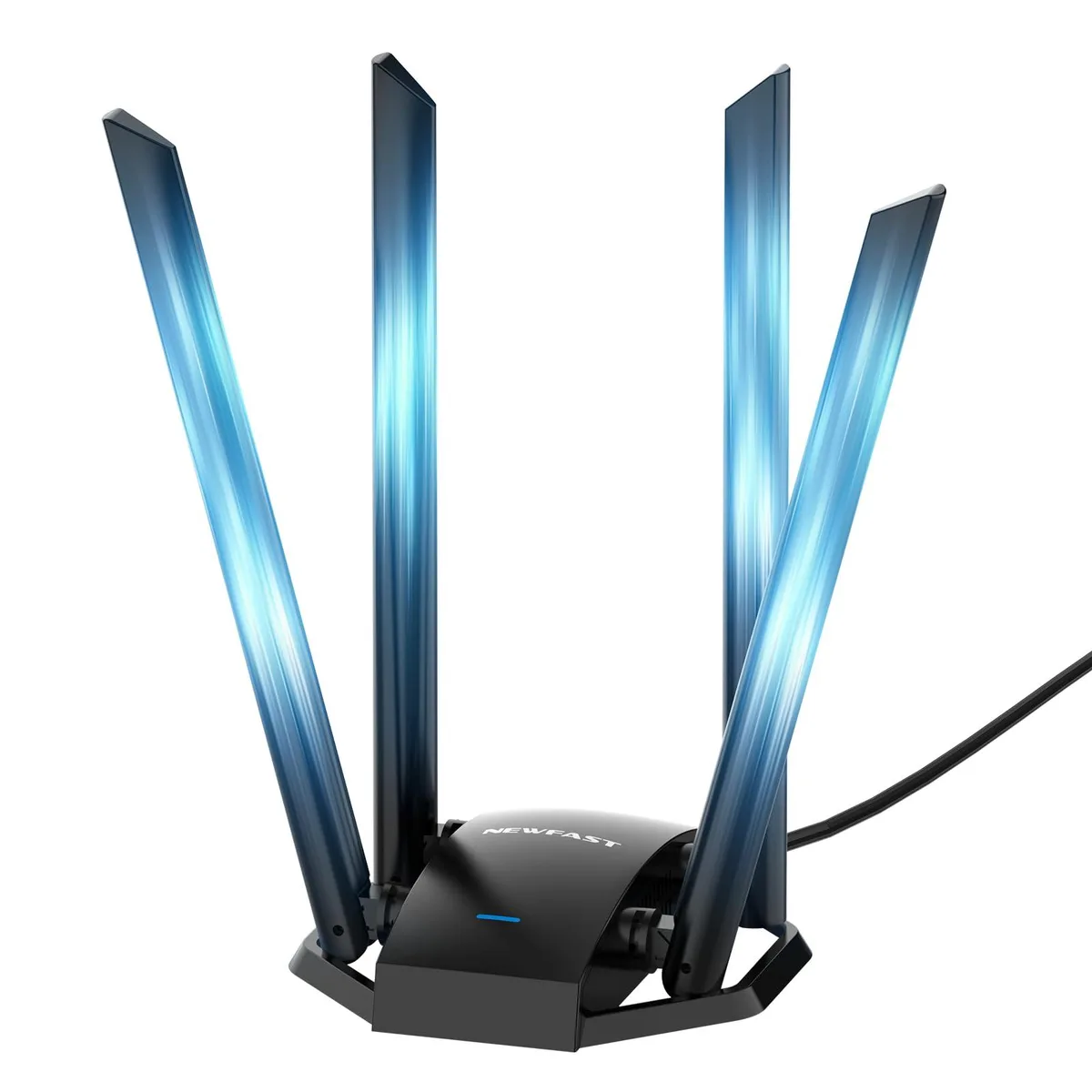  NEWFAST AC1300 USB Wi-Fi Adapter 4 Dual Band Antennas USB 3.0 NF-U329 — product photo