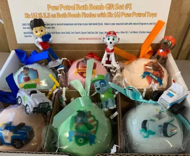 Spa Pure Spa Pure Bath Bombs 6 Count with Paws Patrol Toys — product photo