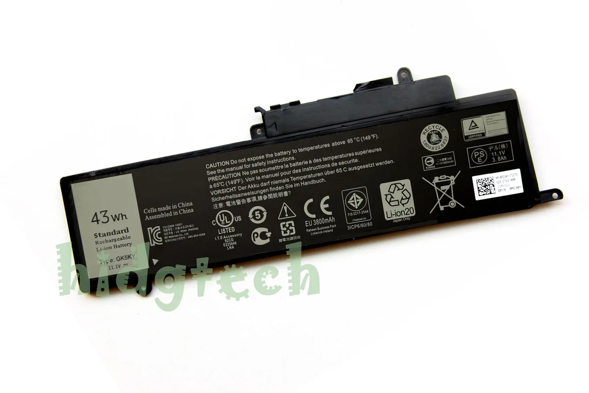 Beisite Beisite GK5KY 43Wh 11.1V laptop battery for Inspiron 11/13/15 — product photo