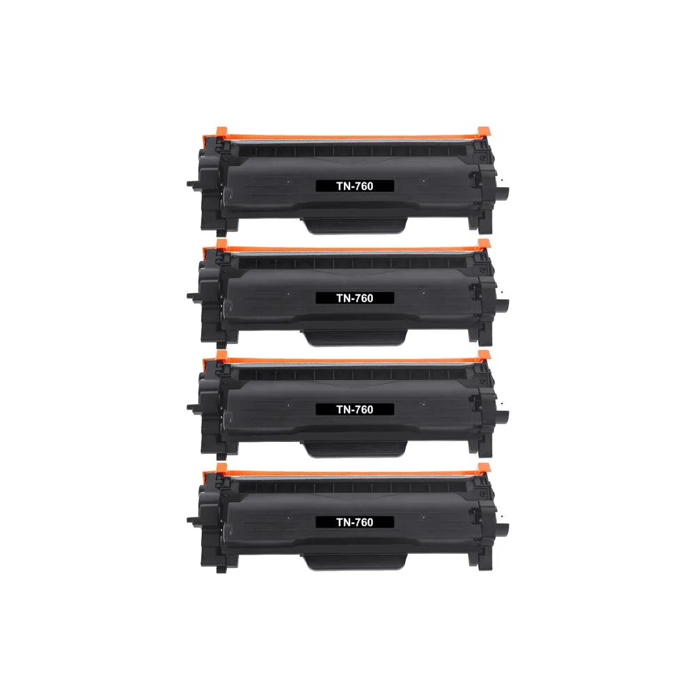 Ninestar Technology Ninestar Technology TN760 4 Pack Black High-Yield Toner Cartridge — product photo