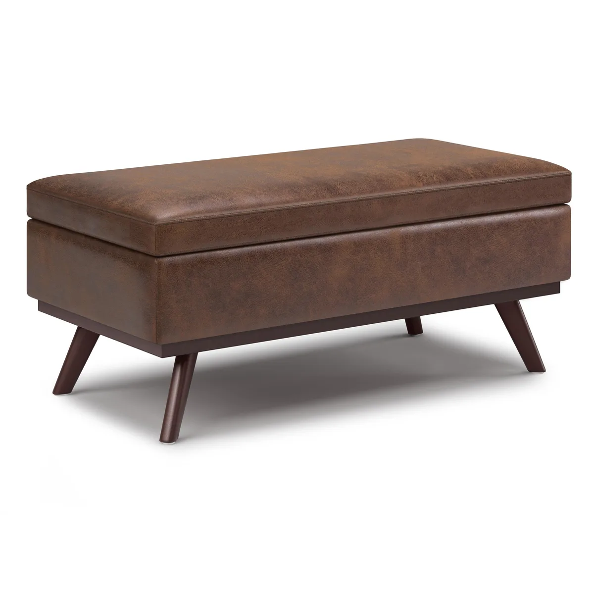 tuphen tuphen Owen Lift Top Coffee Table Ottoman Distressed Chestnut Brown 42 x 24 x 18.5 in — product photo