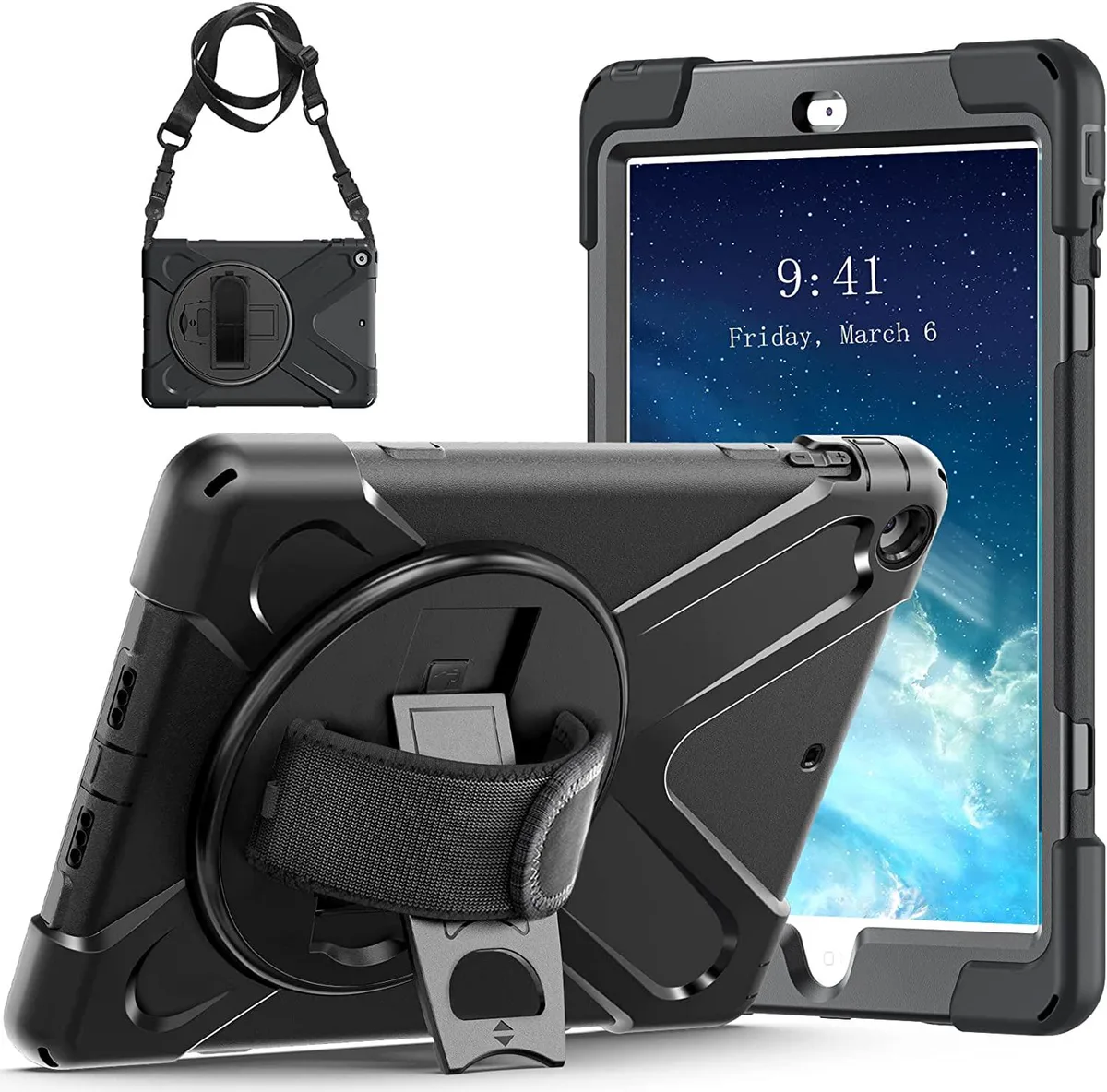 Werleo Werleo iPad Air 1st Gen Case 9.7in 2013 A1474 A1475 A1476 Black — product photo