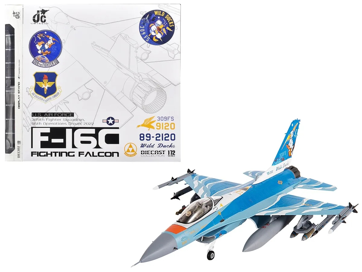 JC Wings JC Wings Lockheed F-16C Fighting Falcon "Wild Ducks" 309th FS 1/72 Diecast 2022 — product photo