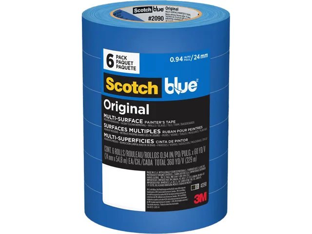 Scotch Scotch 2090-24EVP tape blue 0.94 in x 60 yd 6 pack — product photo