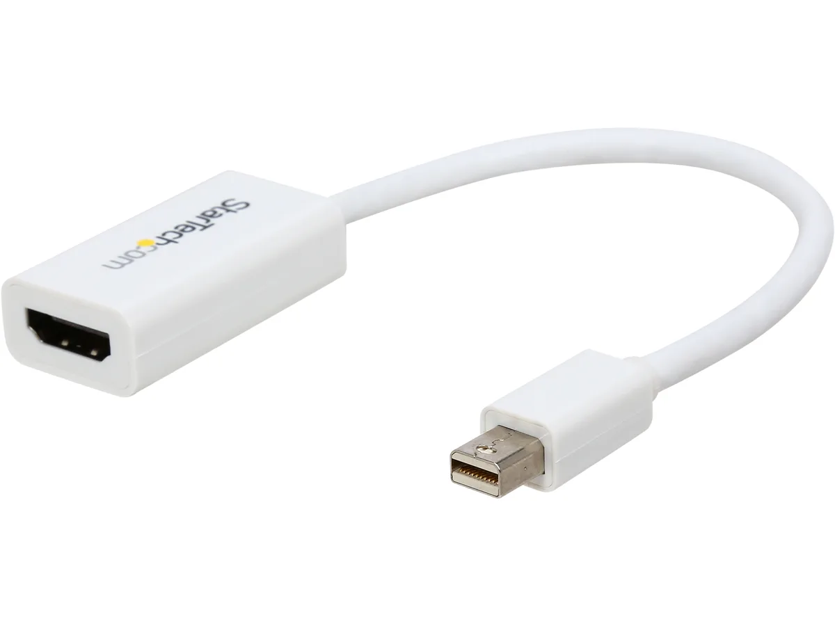 STARTECH STARTECH MDP2HD4KSW Mini DisplayPort to HDMI 4K Audio Video Converter 5.9" White — product photo