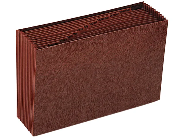 Smead Smead 70490 Jan-Dec Expanding File Folder 12 Pocket Legal Redrope 30% Recycled — product photo