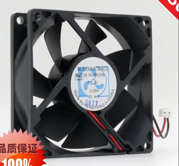 OEM Industries OEM Industries RDM8025B 80mm ball-bearing fan 5V .28A 2-pin CPU cooler — product photo