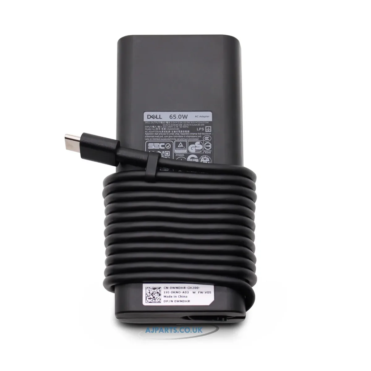 DELL DELL RGF3F 65W USB-C AC adapter 20V 3.25A — product photo