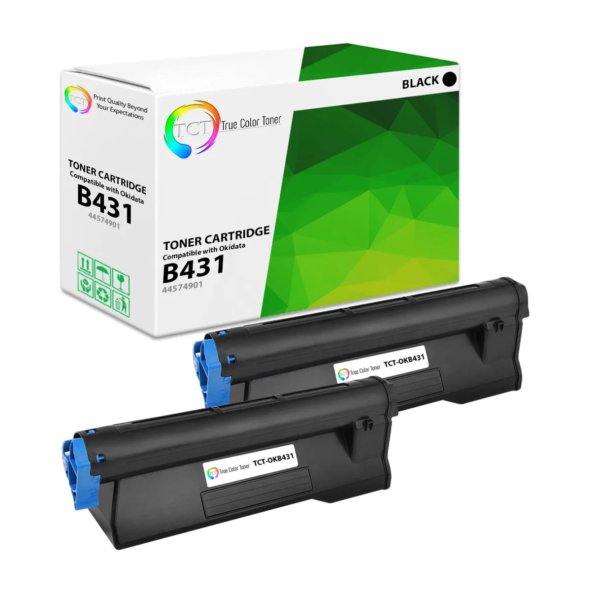 True Color Toner True Color Toner B431 2-Pack Black Toner Cartridge 10000 Pages — product photo