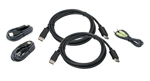 IOGEAR IOGEAR G2L9202UTAA3 6ft Dual View DisplayPort USB KVM Cable Kit Audio TAA — product photo