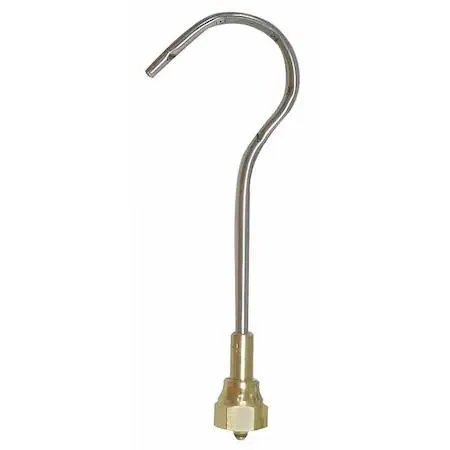 Stainless steel brazing tip, five-flame head, 5 1/2 in long