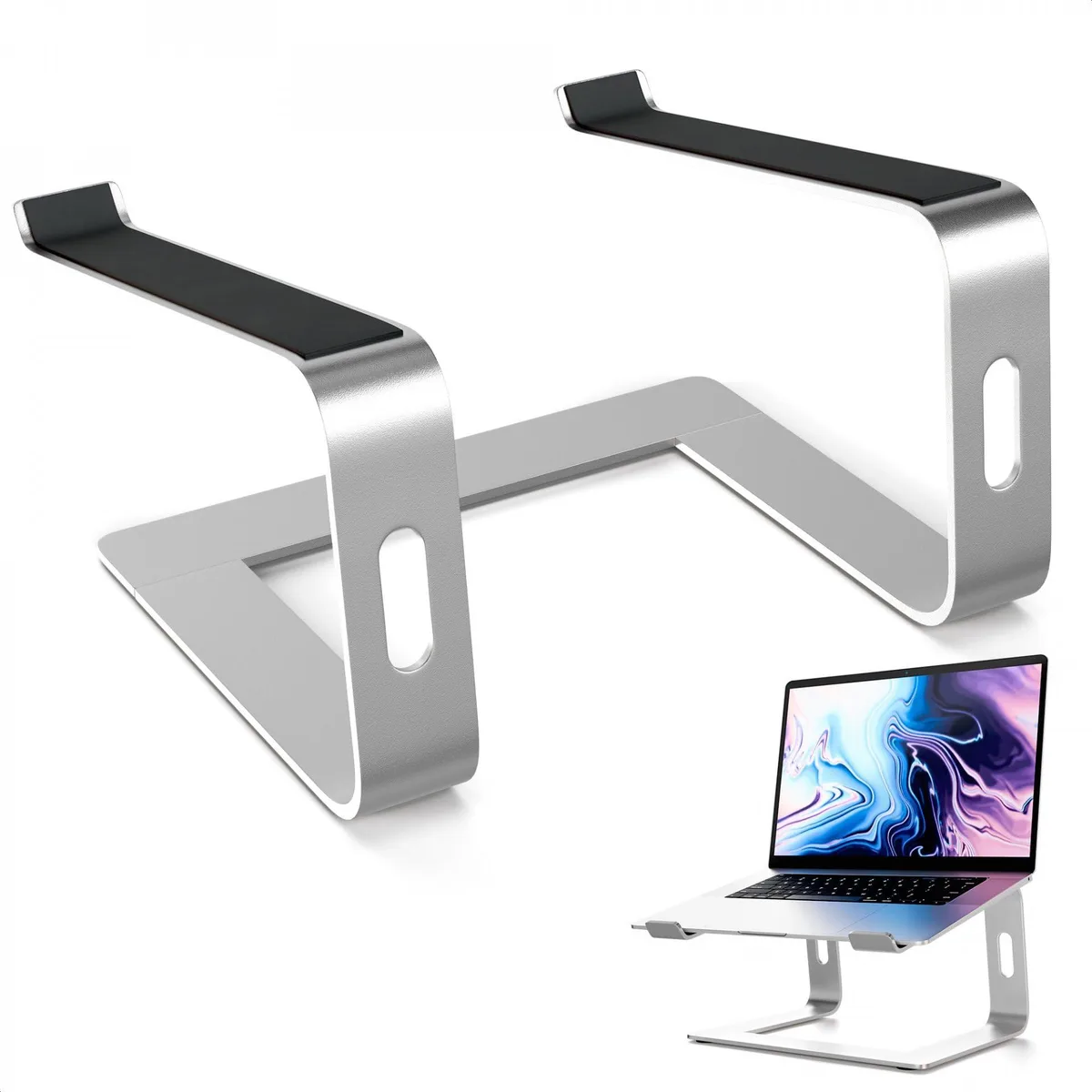  Nice Pak AM878re300 aluminum laptop stand 10-15.6 inch white — product photo