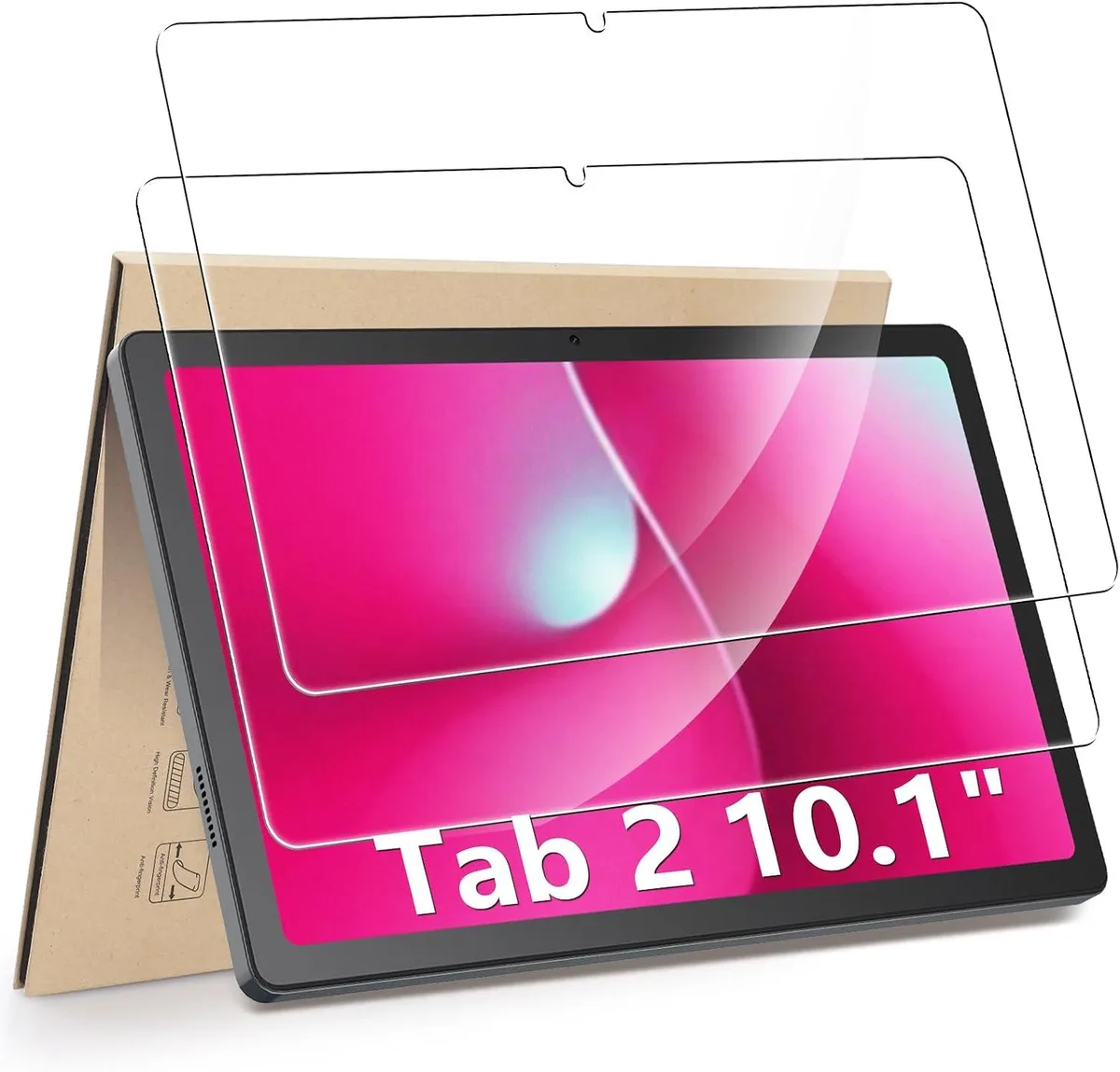 Leelbox Leelbox 2-Pack Screen Protector for T-Mobile Revvl Tab 2 10.1 Inch 2025 HD Clarity 9 Hardness Anti-Scratch — product photo