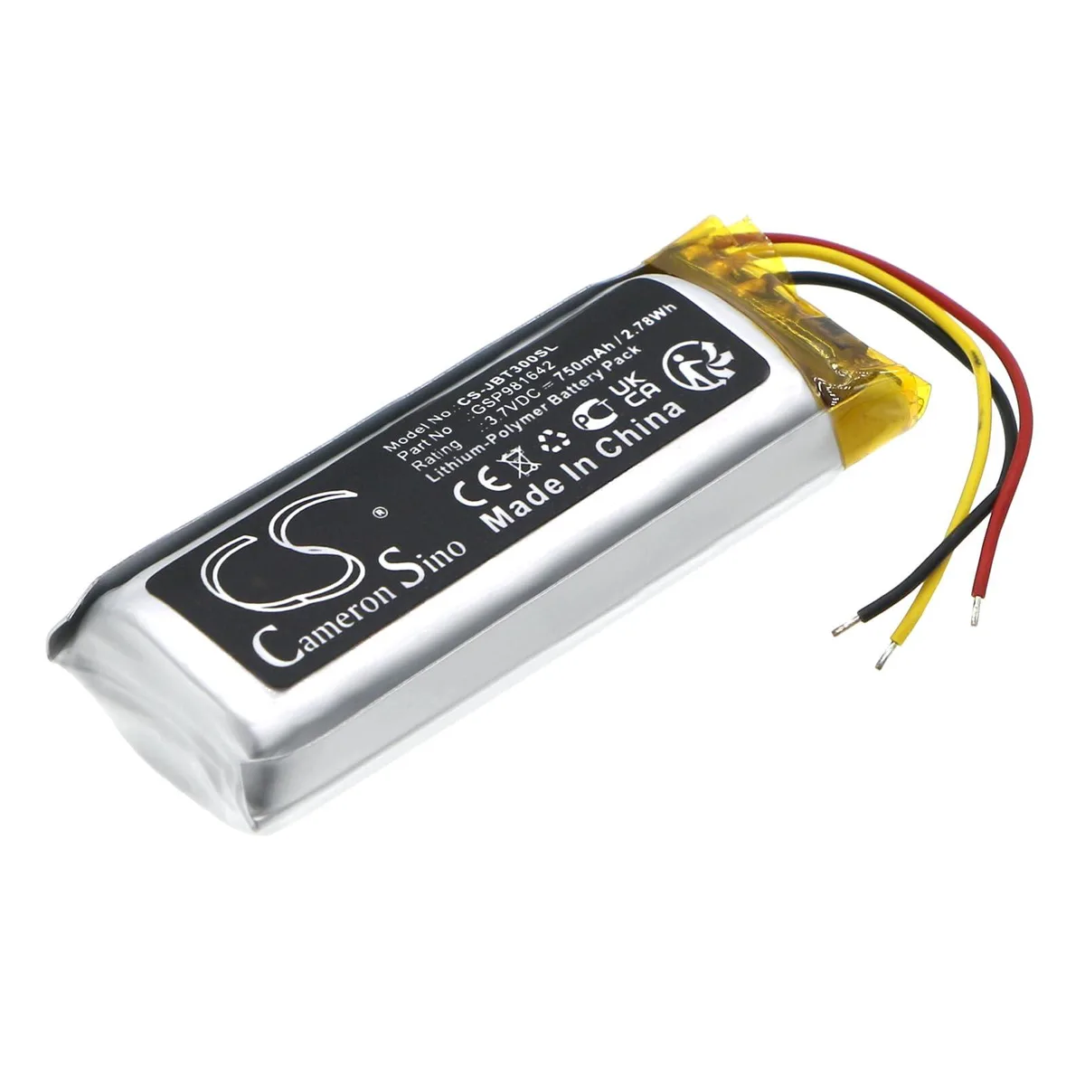 JBL TUNE Beam Charging Base Replacement Battery 750mAh 3.7V — product photo