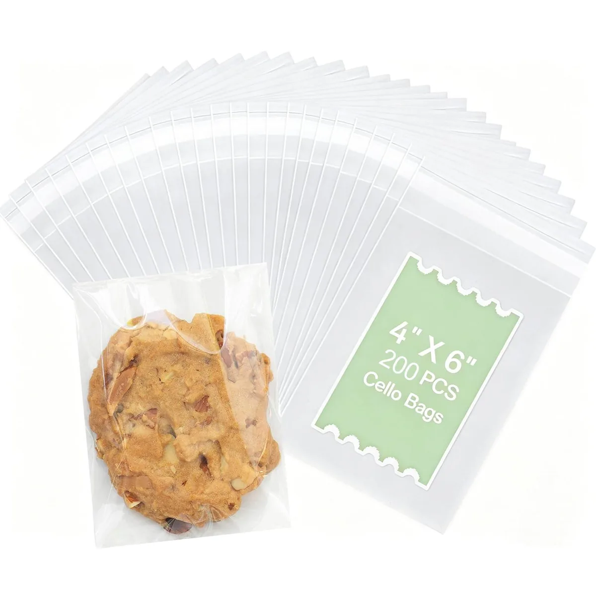 WEIYUEDA 4x6 Self Seal Cellophane Bags 200pcs — product photo