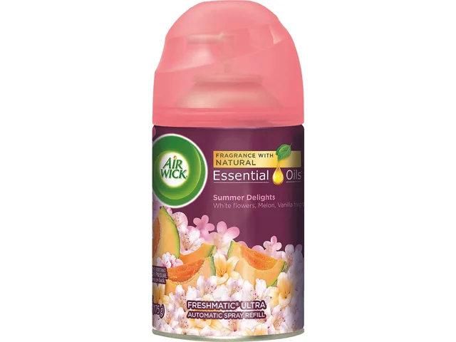 Reckitt Benckiser Reckitt Benckiser 91101CT Air Wick Freshmatic Life Scents Refill cleaning 6.2 fl oz 60 day summer delights — product photo