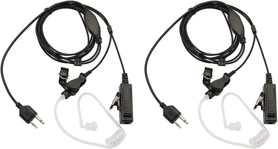 usbroway usbroway Transparent Security Headset 2-Pack for Midland Two-Way Radios — product photo