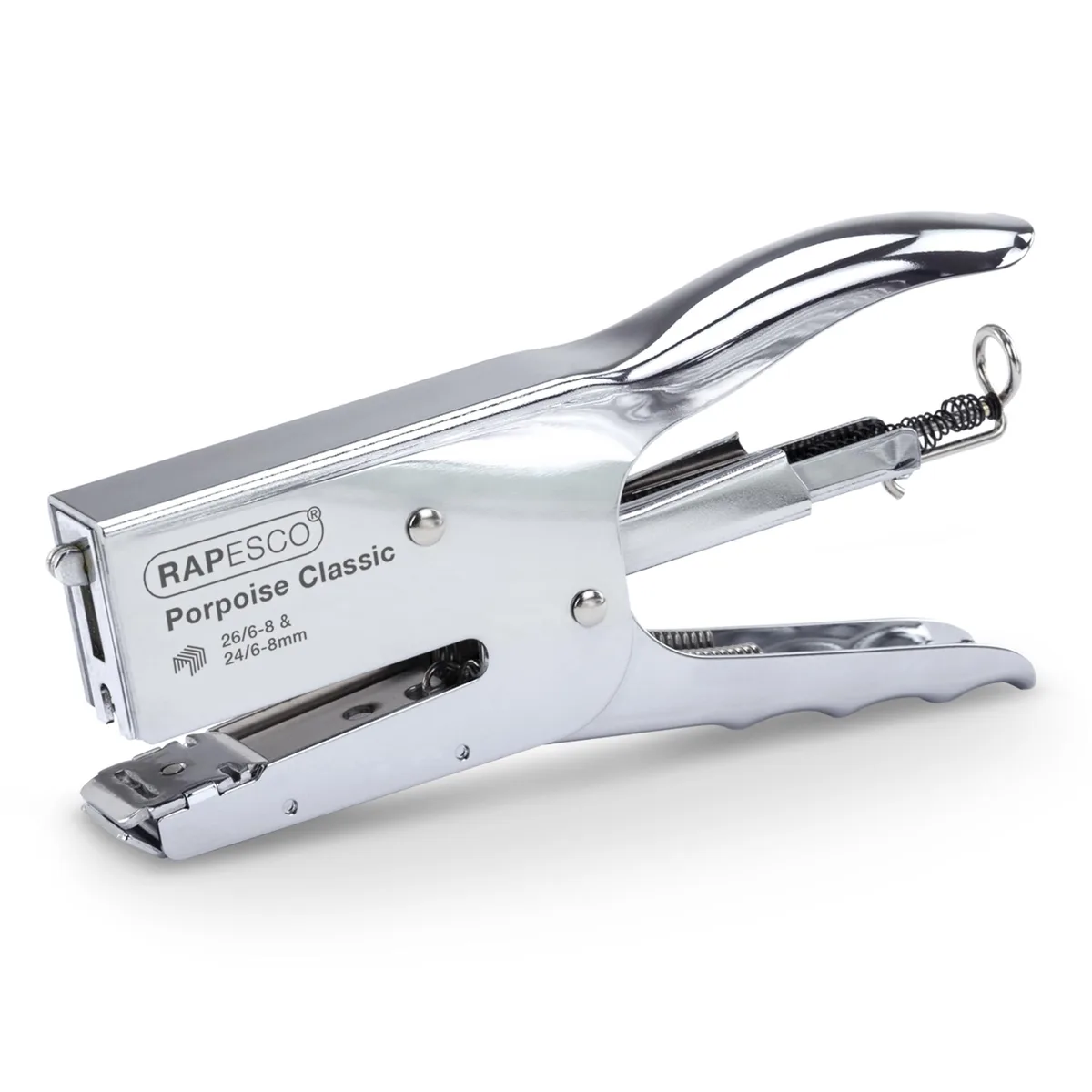 Rapesco R81000A3 Porpoise Classic Stapling Plier 45 Sheet Chrome — product photo