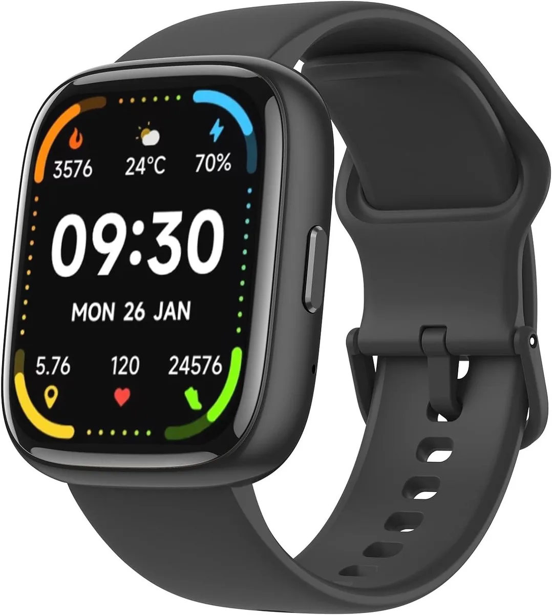 IHDAPP IHDAPP Smart Watch 1.83" HD Black IP68 Alexa Calls — product photo