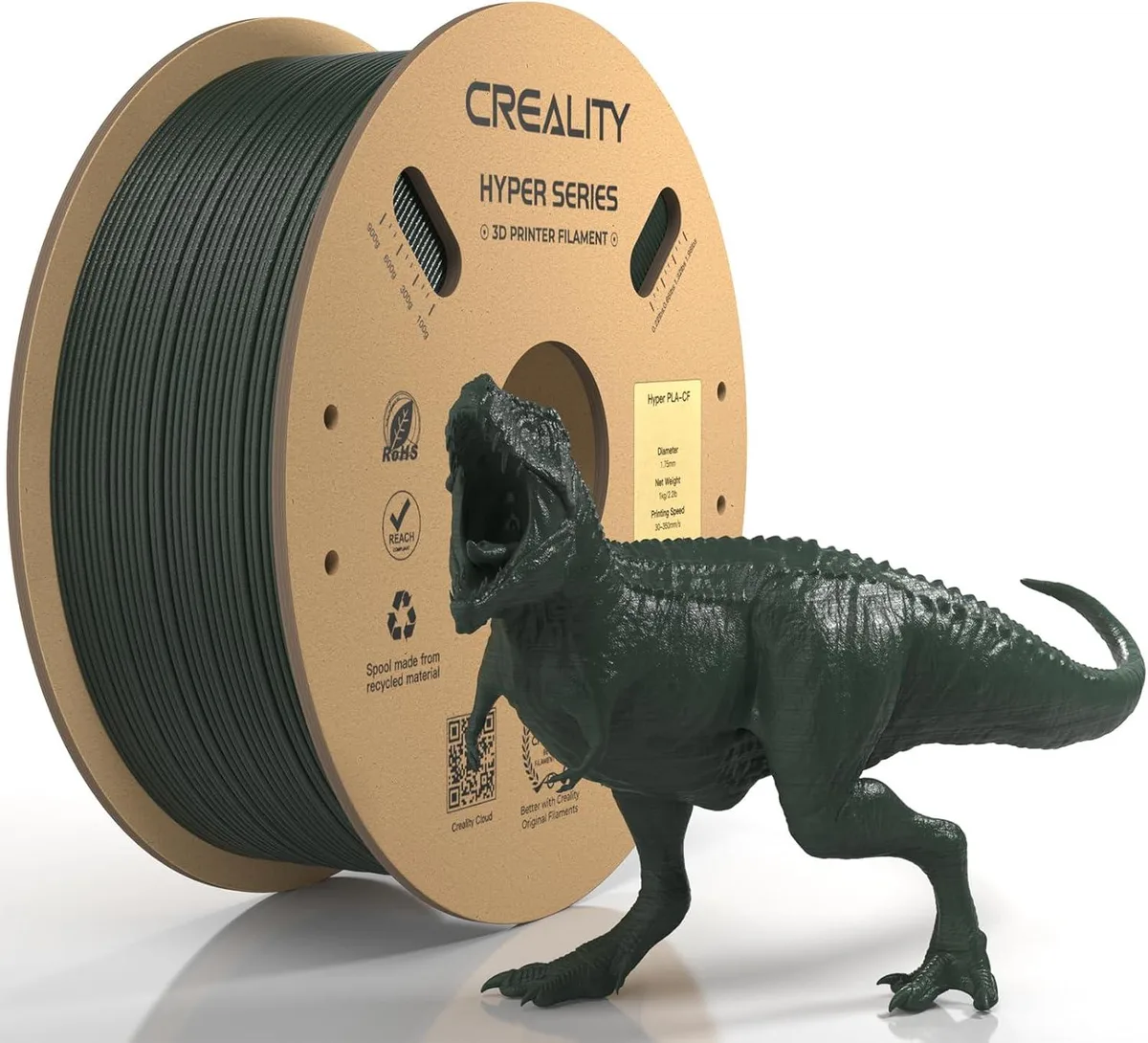 Creality Creality Carbon Fiber Filament 1.75mm 1kg Dark Green 3301060016 — product photo
