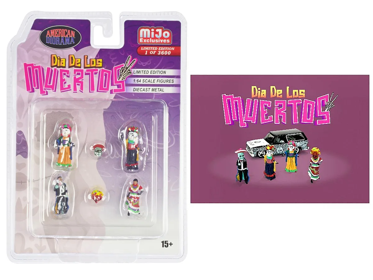American Diorama American Diorama Dia de los Muertos 2 6pc Diecast Set 1/64 Ltd 3600 — product photo