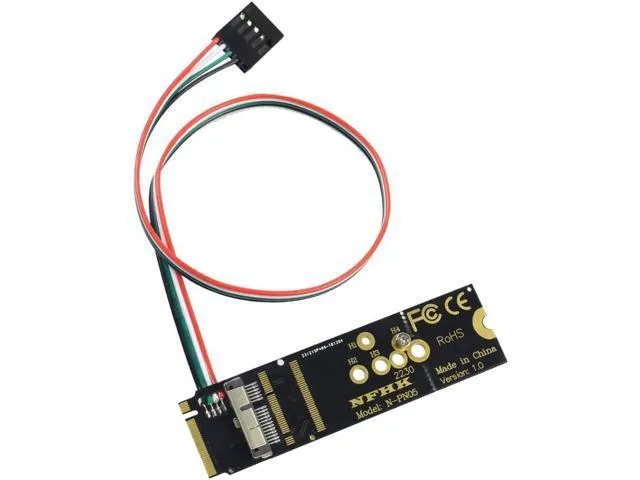 LORDWORLD LORDWORLD 6+12 Pin Bluetooth Wifi Wireless Card Module to M.2 Key M PCIe X4 Adapter Card — product photo